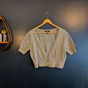 Gray Mossimo cropped cardigan NWT